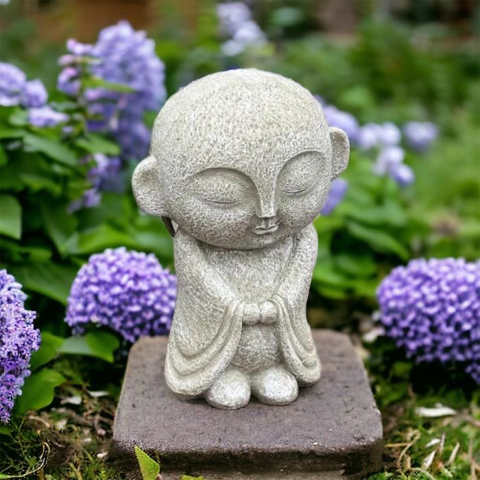 お地蔵さん 中 EV17504A 傘無し かわいい ガーデンファニチャー