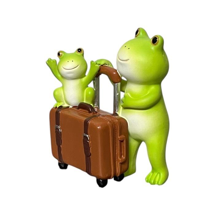 ミニチュアアニマル ぽっちゃり蛙親子トラベル 旅行 カエル かえる
