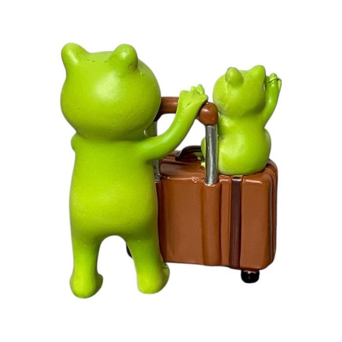 ミニチュアアニマル ぽっちゃり蛙親子トラベル 旅行 カエル かえる
