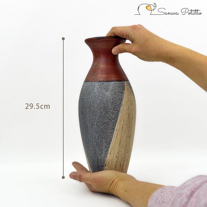 花器 花瓶 フラワーベース 陶器 レトロ モダン ギフト プレゼント 引っ越し祝い 新築祝い 洋風 サハラ 小 F 高さ29 5cm F 三和ポチット 通販 Yahoo ショッピング