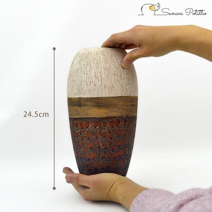 割引も実施中 花器 花瓶 フラワーベース 陶器 レトロ モダン ギフト プレゼント 引っ越し祝い 新築祝い 洋風 インカ 小 F 高さ24 5cm Aynaelda Com