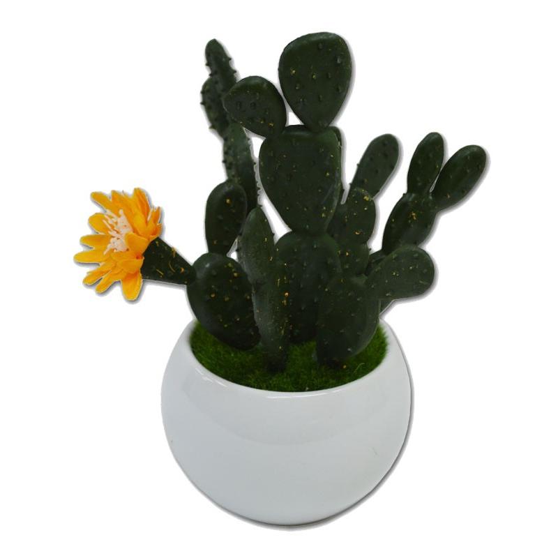 多肉植物と白い花のフェイクグリーン 2点