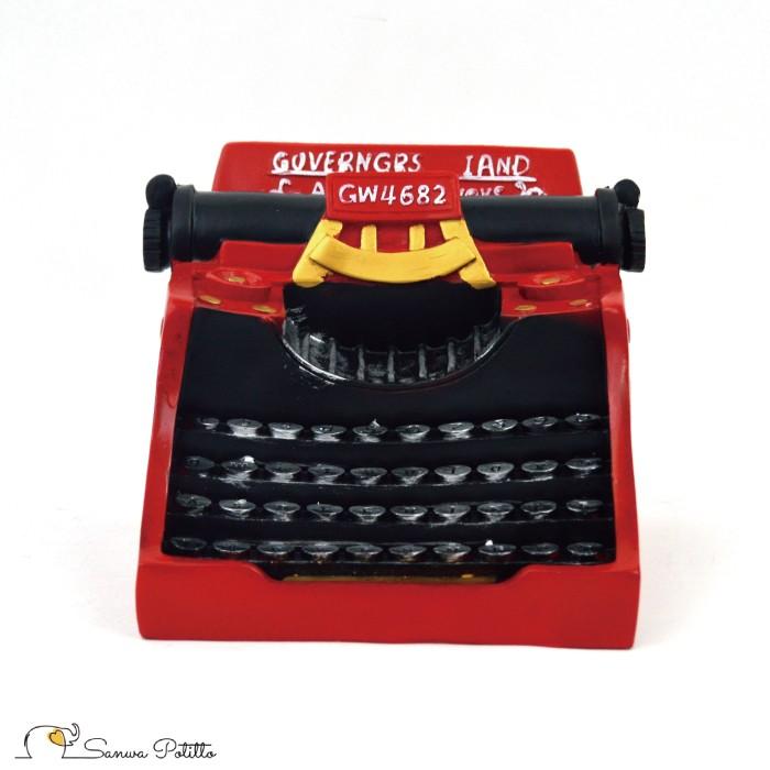 タイプライター 赤 レトロ オブジェ 昭和レトロ 貯金箱 アンティーク