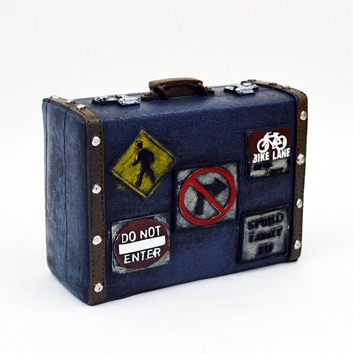 旅行かばん トランク レトロ オブジェ 貯金箱 アンティーク 昭和レトロ