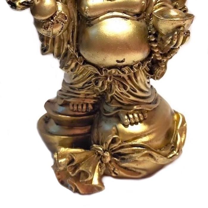 ✨セール✨アンティーク銅製仏像　開運商売繁盛の神様七福神　布袋尊様の座像 布袋尊（布袋様）銅製仏像 46cm｜金運・商売繁盛・家庭円満を