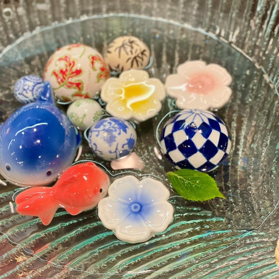 浮陶器 お花 3種 花の浮き球 sl-f006 フラワー 浮き玉 浮き球 花 浮陶器 お花 3種 花の浮き球 sl-f006 フラワー 浮き玉 浮き球 花