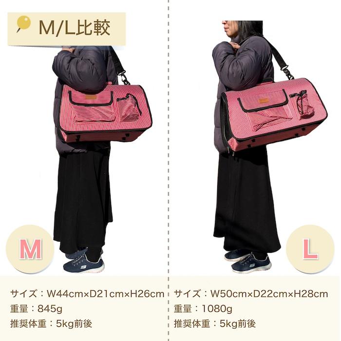 Lサイズ ストライプ ペットキャリーバッグ ペットキャリー ペット用 猫