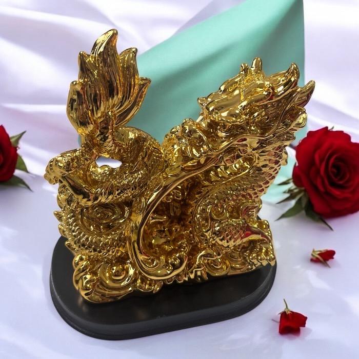 龍 竜 金 ドラゴン 置物 財運 金運アップ 開運 幸運 招福 商売繁盛