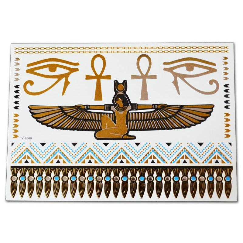 タトゥシール ３枚セット ボディシール ジュエリータトゥ エジプト風 羽 ハート 鍵 Love 夏 海 フェス ハロウィン おしゃれ かっこいい セクシー かわいい Tatoo E123 三和ポチット 通販 Yahoo ショッピング