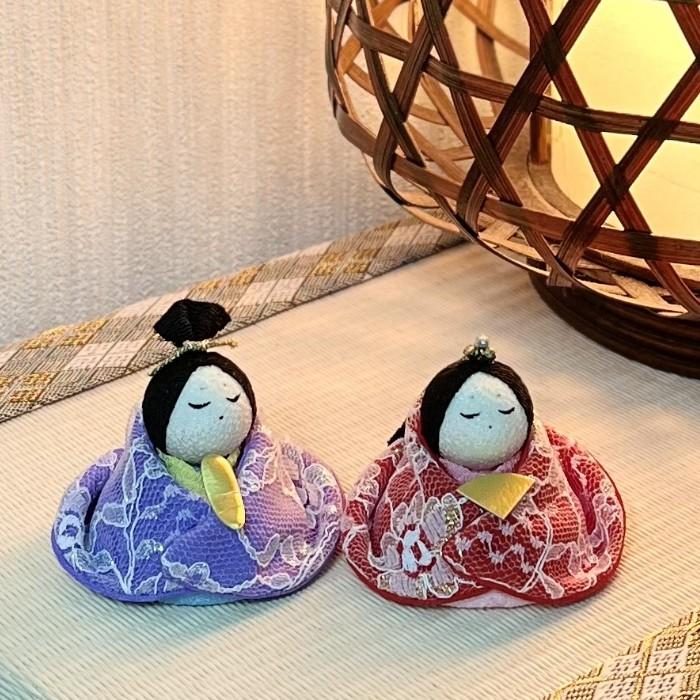 麗寿幼な雛 ひな人形 お雛様 ちりめん 和雑貨 置物 置き物 和風