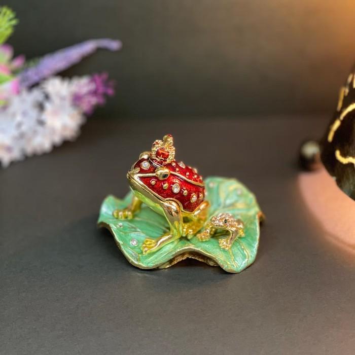 ヘレンド トリンケットボックス カエル アクセサリーケース 小物入れ