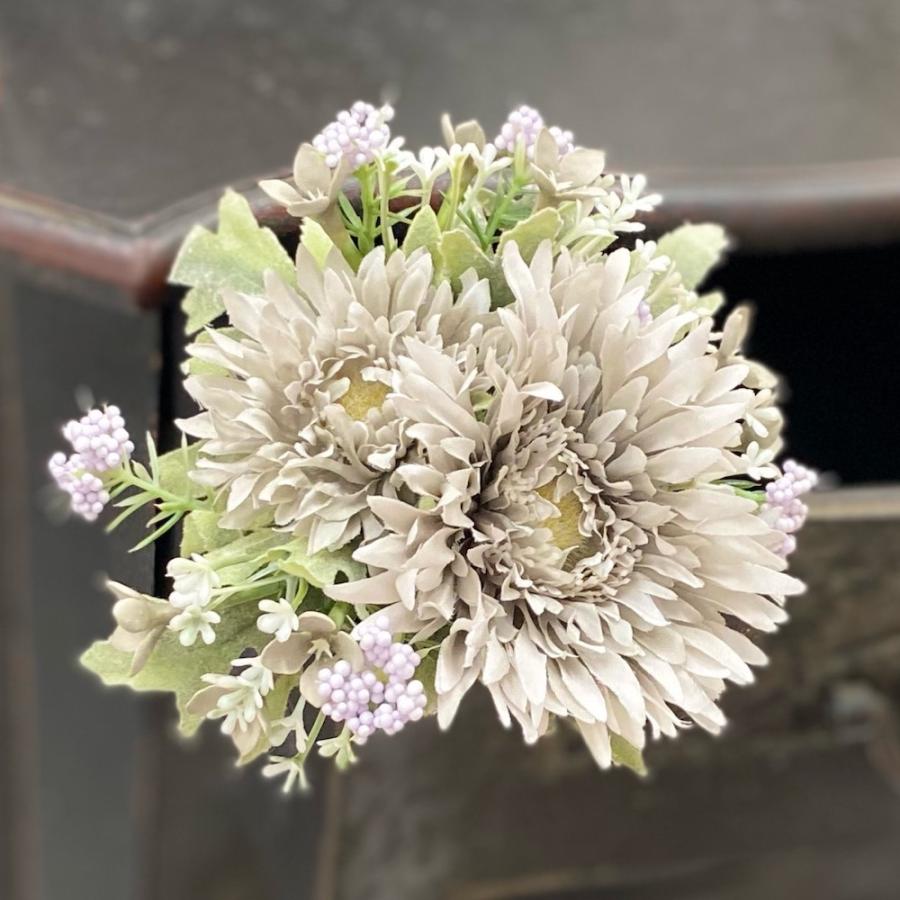 ガーベラミックスバンドル vt-2154 造花 フェイクフラワー グレー 枯れ