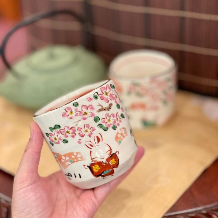 今昔物語どっしりカップ yk-247 うさぎ 手描き ギフト かわいい