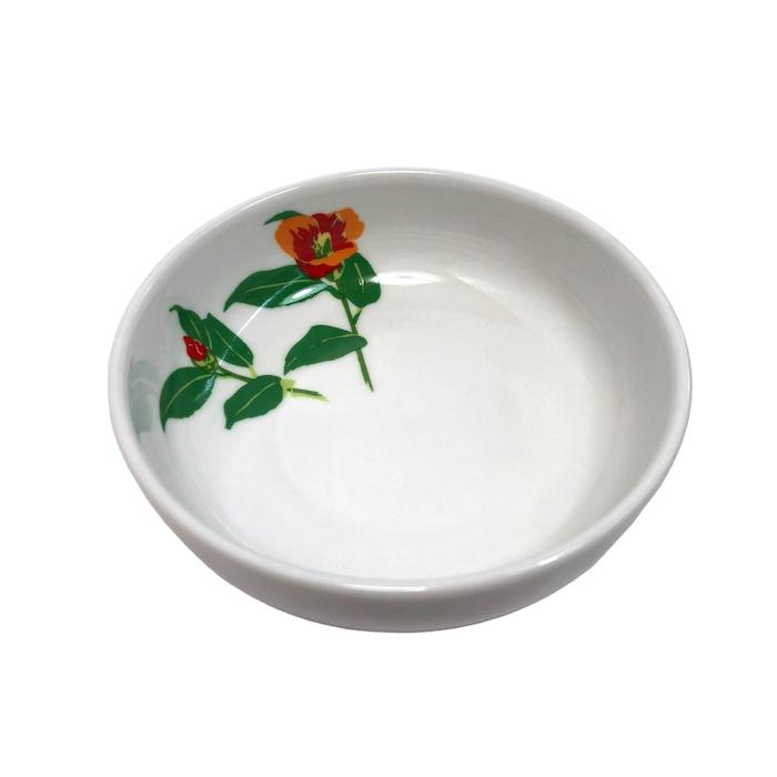 小鉢 陶器 椿柄 キッチン用品 食器 和食器 和柄 和風 Z-2310 : 三和