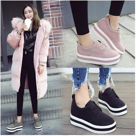 レディース 厚底スニーカー 可愛い 超可爱 美脚 身長アップ ダイエットシューズ スニーカー ヒールスニーカー 黒 ホワイト ハイカット 靴