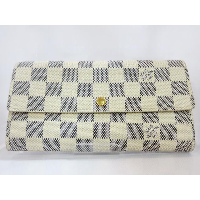 【ルイヴィトン】 LOUISVUITTON　ダミエ アズール ポルトフォイユ・サラ 長財布 ★ N61735【中古】  :10003976:サンワワールド - 通販 - Yahoo!ショッピング