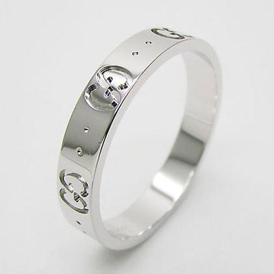 GUCCI k18ホワイトゴールド リング GUCCI（グッチ） 11号 リング・指輪 アイコン プリント K18ホワイト