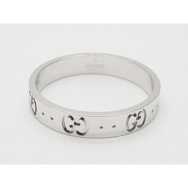 GUCCI（グッチ） リング アクセサリー GGアイコン K18ホワイトゴールド 