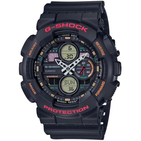 高速配送 【カシオ】G-SHOCK 腕時計 ブラック＆マルチカラー メンズ  GA-140-1A4JF【新品】 腕時計