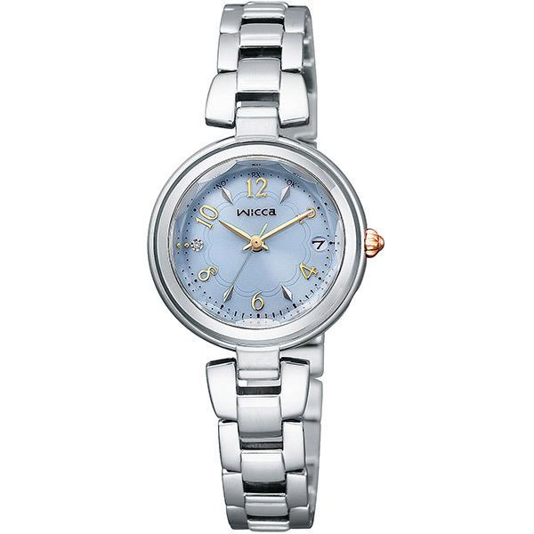 ウィッカ wicca 1Pダイヤモンド ソーラー電波 レディース ★ KS1-511-91