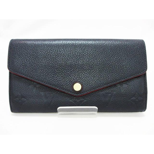 ルイヴィトン】 LOUISVUITTON 長財布 ポルトフォイユサラ アンプラント  