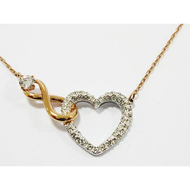 スワロフスキー Swarovski ネックレス インフィニティ ハート ペンダント ローズゴールド シルバー 新品 サンワワールド 通販 Yahoo ショッピング