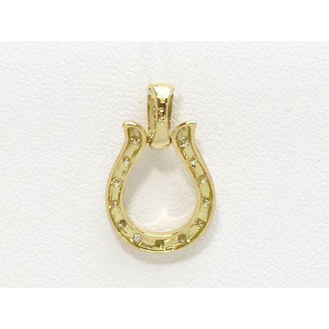 K18 馬蹄 ペンダントトップ ダイヤ0.3ct 27102【新品】 : サンワ