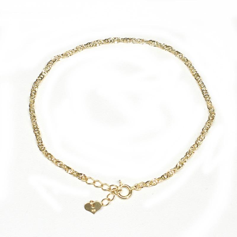 K18 18金 ブレスレット レディース 中空スクリュー 25392 【新品  