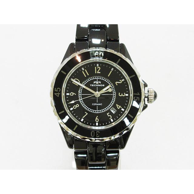 テクノス Technos オールブラック セラミック 腕時計 メンズ クォーツ ジャパンムーブメント T9a61bb 新品 サンワワールド 通販 Yahoo ショッピング