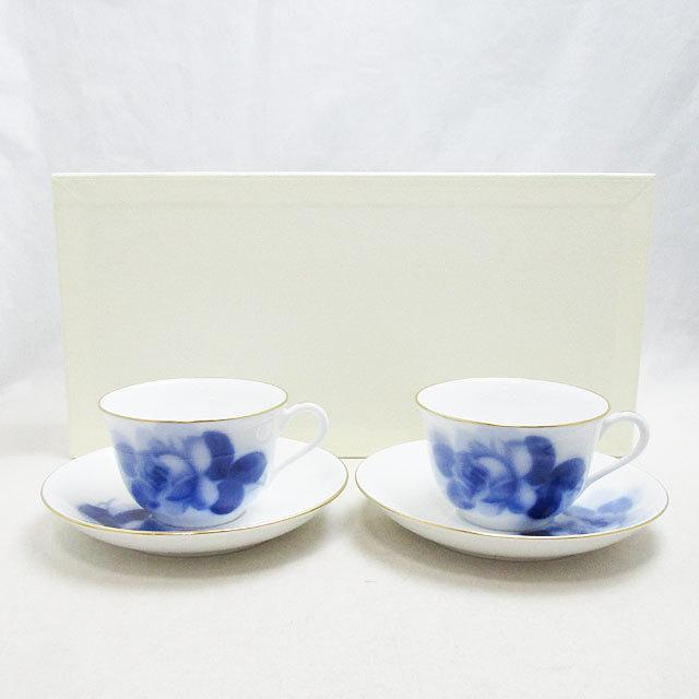 大倉陶園】ブルーローズ コーヒーカップ＆ソーサー 78CR/8211 【新品 