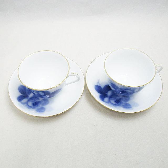 大倉陶園】ブルーローズ コーヒーカップ＆ソーサー 78CR/8211 【新品 
