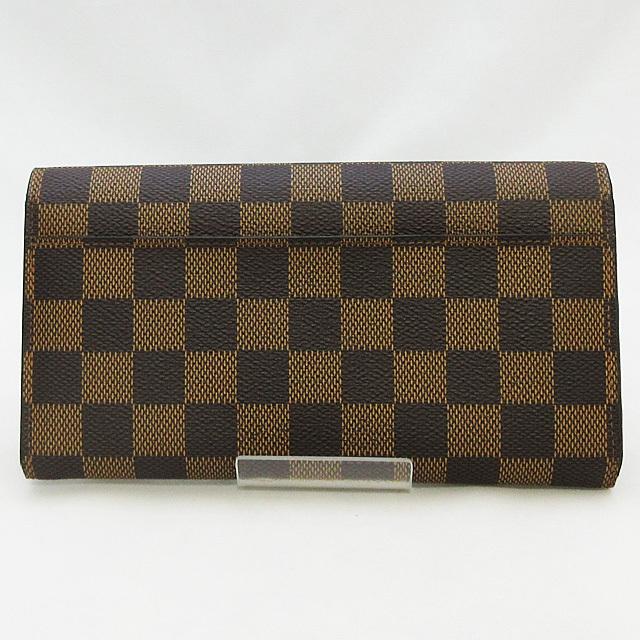 ルイヴィトン Louis Vuitton ダミエ ポルトフォイユサラ N63209 長財布 ユニセックス 送料無料 【中古】 LOUIS VUITTON（ルイ・ヴィトン） ダミエ ポルトフォイユ・サラ 財布