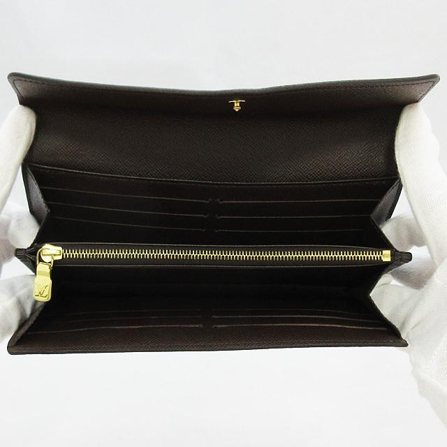ルイヴィトン Louis Vuitton ダミエ ポルトフォイユサラ N63209 長財布 ユニセックス 送料無料 【中古】 LOUIS VUITTON（ルイ・ヴィトン） ダミエ ポルトフォイユ・サラ 財布