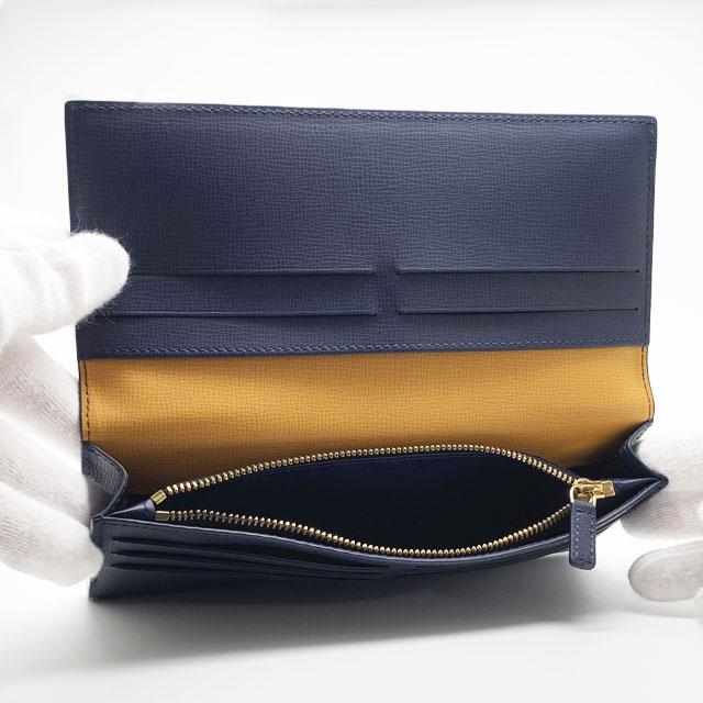 dunhill(ダンヒル) 長財布 メンズ 20R2B10MF469R ネイビー×イエロー 