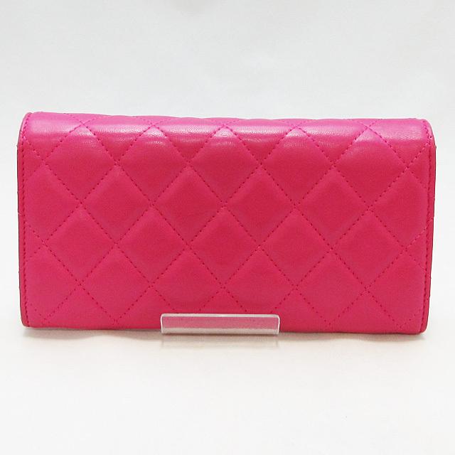 CHANEL シャネルマトラッセ長財布ピンク