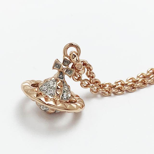 ヴィヴィアンウエストウッド ネックレス Vivienne Westwood 630203EF/02G404 (63020051)メイフェア スモールオーブ ピンクゴールド 【新品】