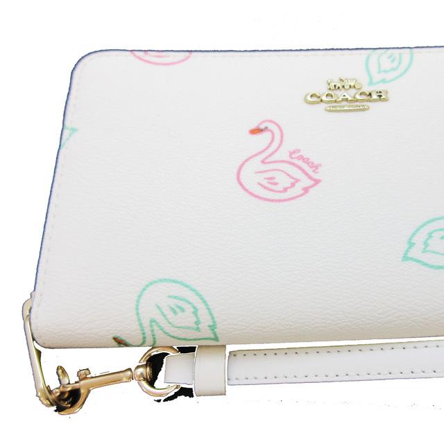 コーチ COACH レディース ラウンドファスナー ストラップ 長財布