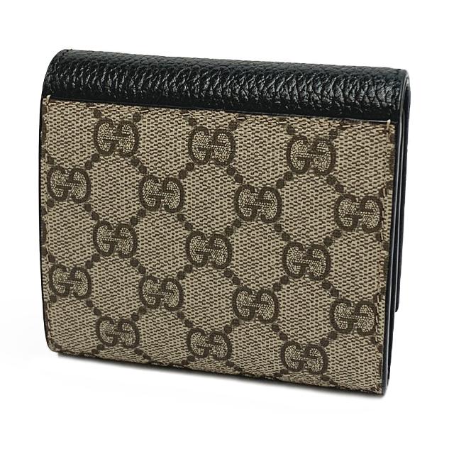 GUCCI 新品 ミニ財布 supreme GUCCI（グッチ） 二つ折り財布 コンパクト財布 DOLLAR CALF T.GG