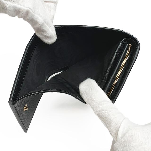 GUCCI（グッチ） 二つ折り財布 コンパクト財布 DOLLAR CALF T.GG