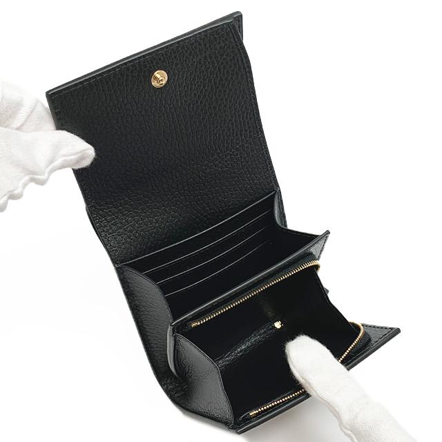 GUCCI（グッチ） 二つ折り財布 コンパクト財布 DOLLAR CALF T.GG