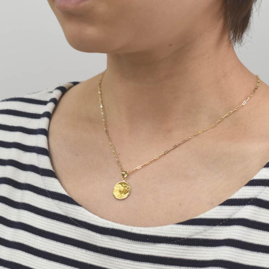 純金K24 葛飾北斎 赤富士 コイン 1/25オンス K18枠付き ペンダントトップ 27674【新品】