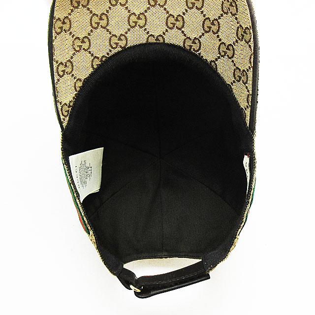 グッチ】GUCCI 帽子 ベースボール キャップ GG キャンバス ベージュ 