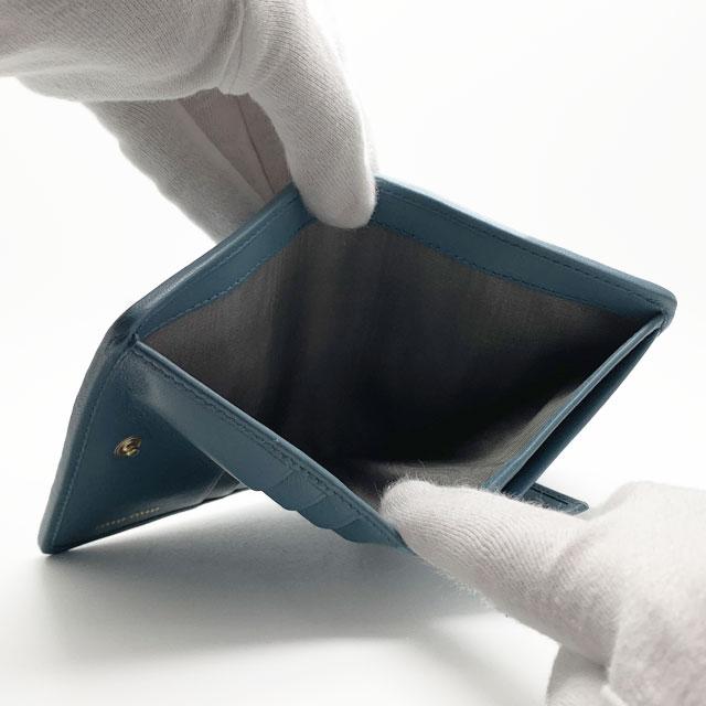 ミュウミュウ (MIUMIU) レディース 二つ折り財布 MATELASSE マトラッセ 5MV204 2FPP F0F16【新品