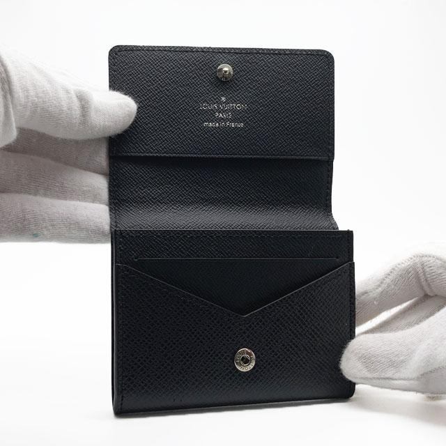 【極美品】ルイヴィトン　新型アンヴェロップカルトドゥヴィジット　名刺入れ　黒 LOUIS VUITTON（ルイ・ヴィトン） 【新品】ルイヴィトン タイガ カード