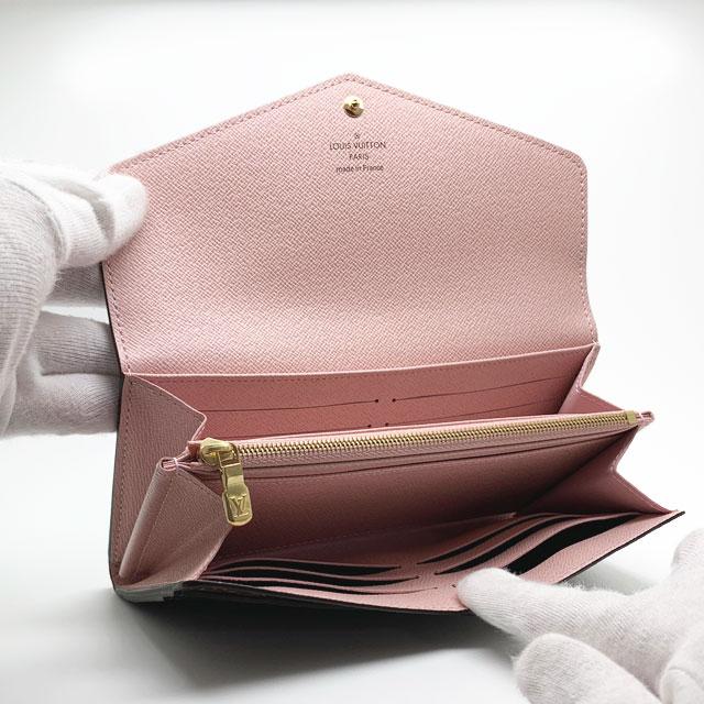 ルイヴィトン モノグラム 新型 ポルトフォイユサラ 長財布 ローズバレリーヌ 正規紙袋無料】ルイヴィトン 長財布 新品 ポルトフォイユ サラ