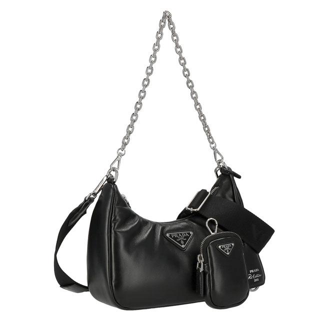 PRADA 【新品】プラダ（PRADA) レディース ショルダーバッグ ポーチ付き 1BH204 2DYI F0002 : サンワワールド ...