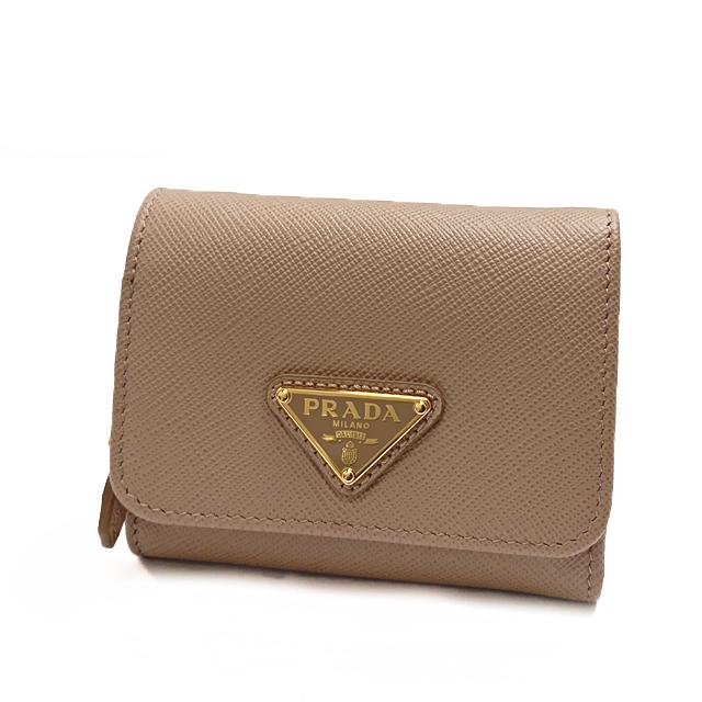 PRADA（プラダ） 【新品】プラダ ミニ財布 コンパクト財布 三つ折り