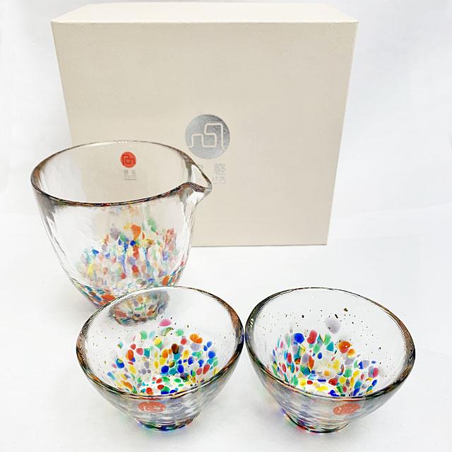 津軽びいどろ ねぶた酒器セット 石塚硝子㈱ 津軽びいどろ 四季の盃