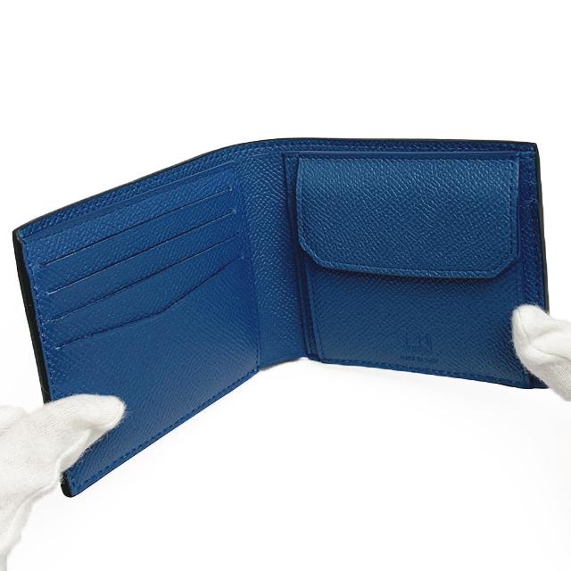 dunhill（ダンヒル） メンズ 二つ折り財布 18F2320CA410R ネイビー