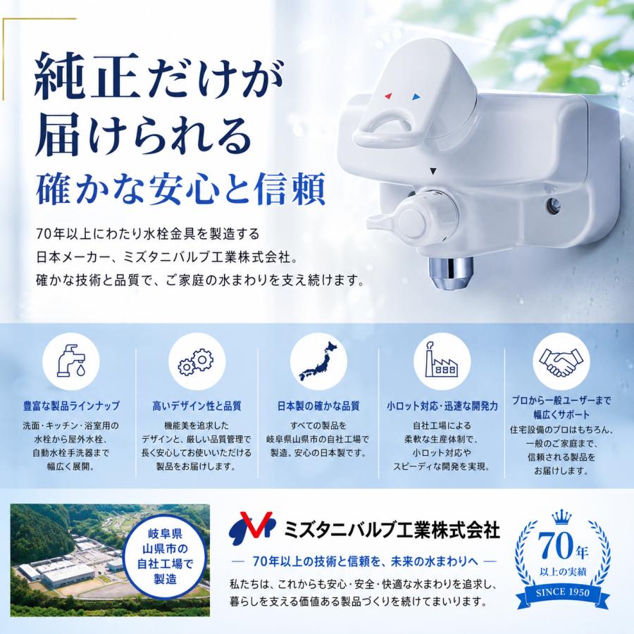 ミズタニバルブ ミズタニ シャワーヘッド ホースセット SH-13 1.6m AD